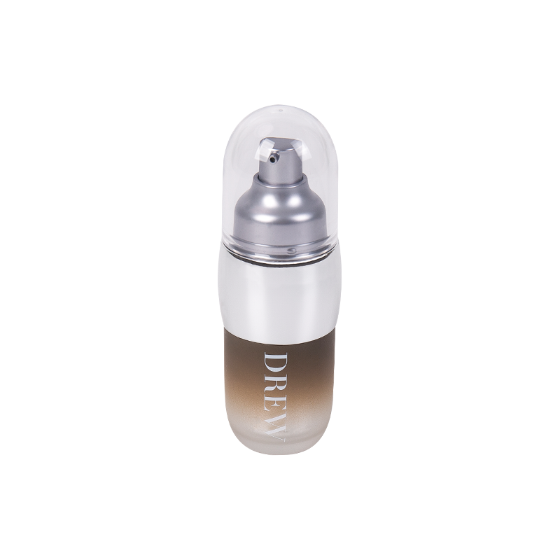 Kapselförmige tragbare luftlose Pumpenlotionflasche 