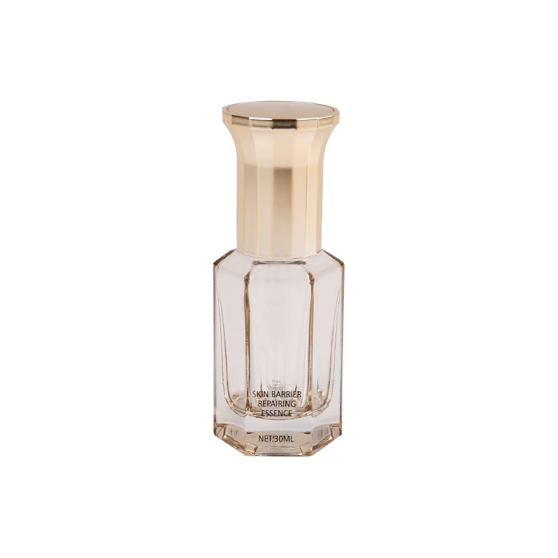 30 ml achteckiges Glasserum und ätherische Ölflasche