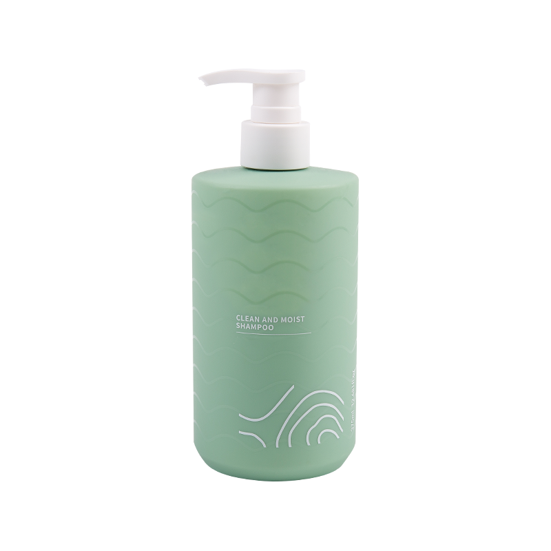 Grüne Plastikpresse Shampoo Flasche
