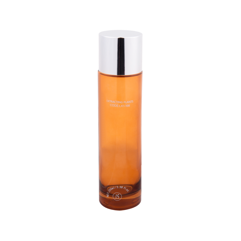 200 ml elegante Bernsteinglas -Toner -Lotionflasche