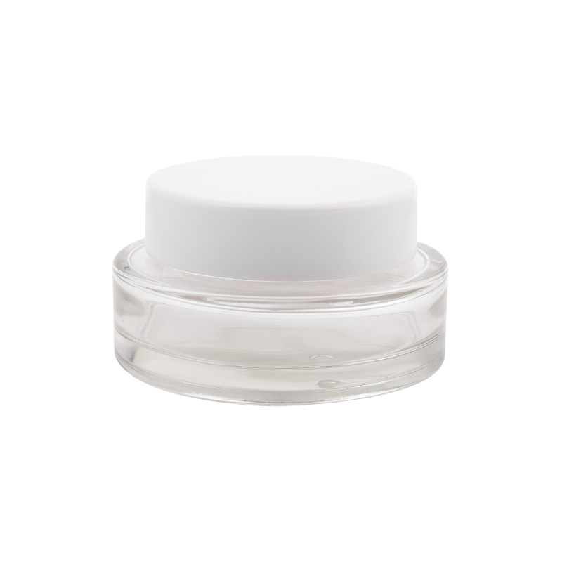 50g Kapazität Elegant Frosted Glass Cream Jar