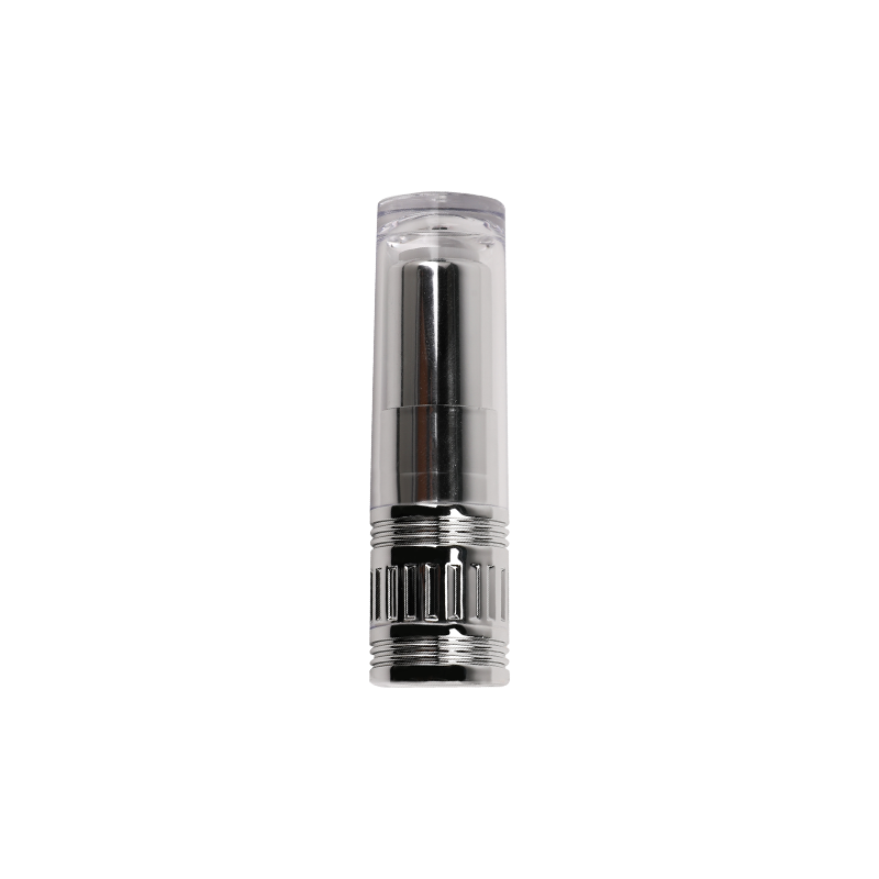 Schlankes Silbertier Lippenstiftrohr