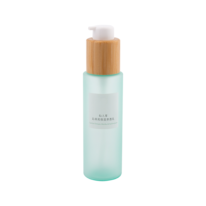 120 ml elegante Bambus-infundierte Pet Press Lotion Flasche