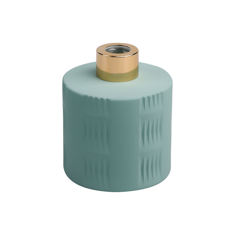 Aqua Green Duftflasche mit Goldkappe